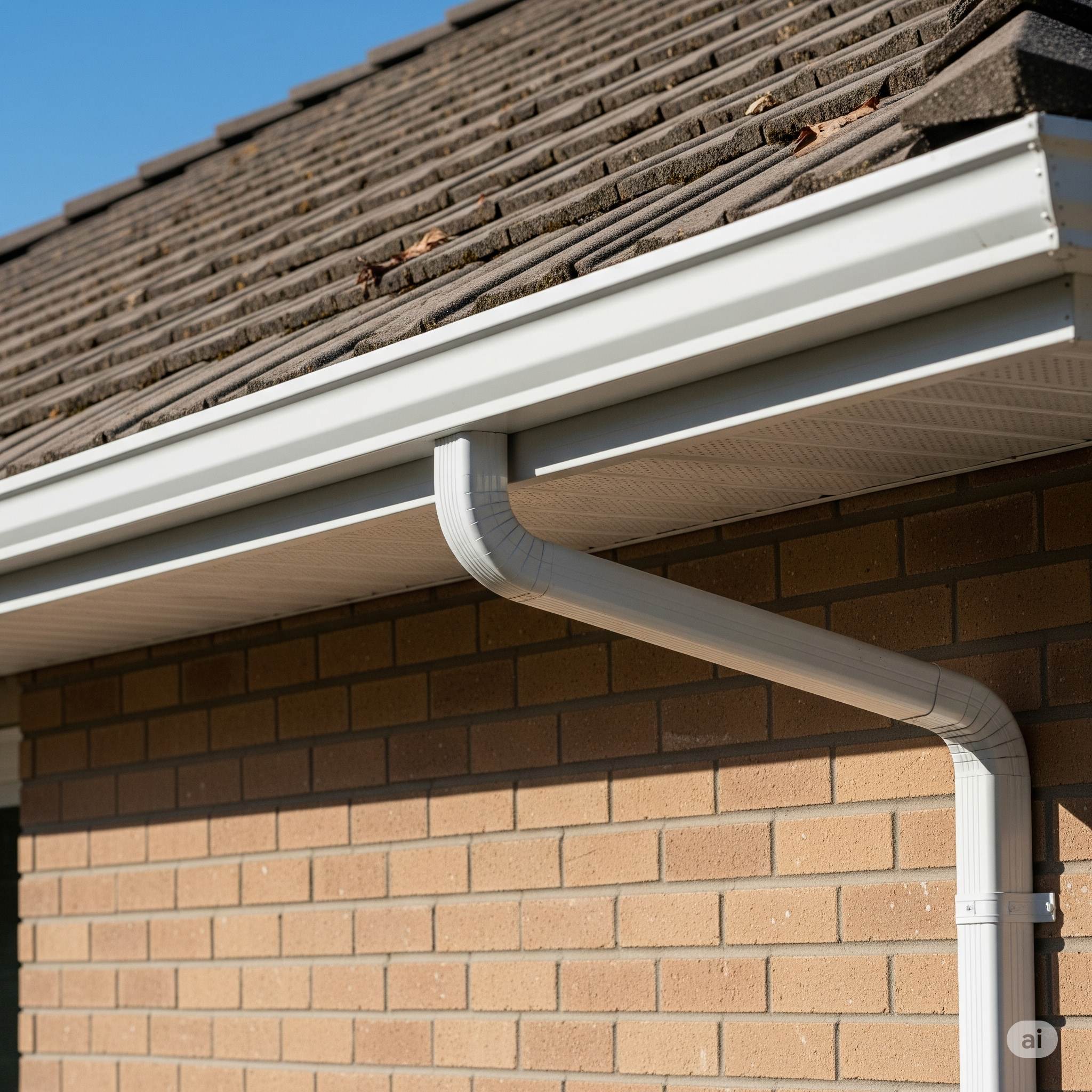 Gutter cleaning example 3 Downspout+Flushing